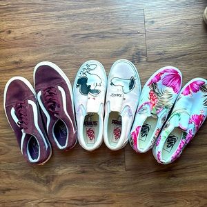 3 vans sneakers